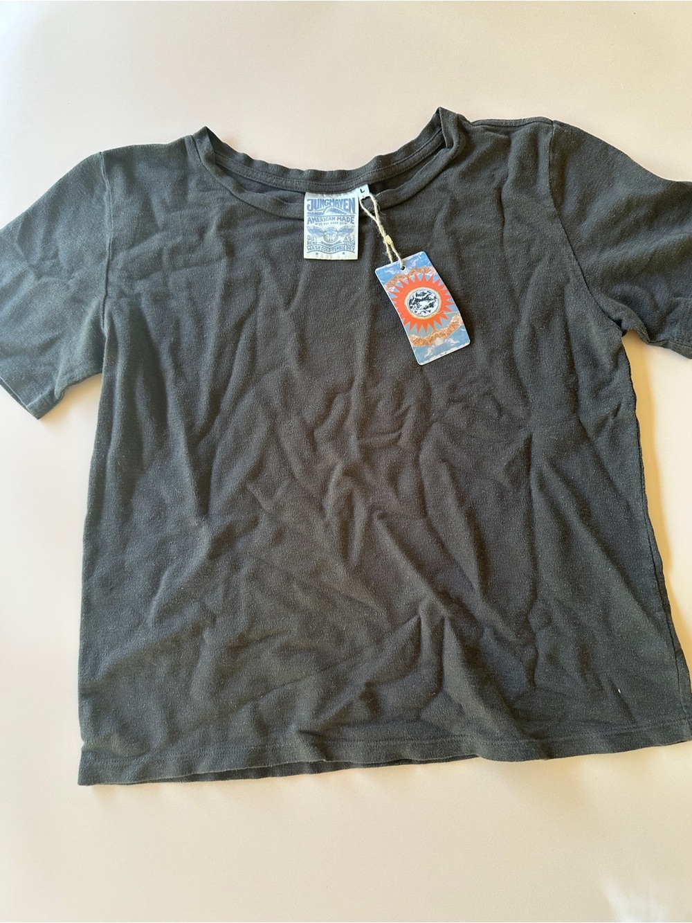 Jungmaven Loma Pique Tee coffee bean